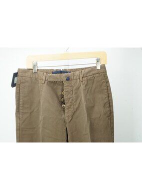Incotex Brown 100% Cotton Mens Chino Pants Sz 46 EU BRAND NEW